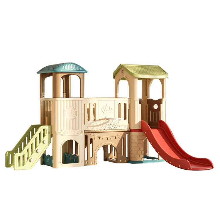 Kids Outdoor House With Slide - 핫세일 어린이 놀이집 야외용 소형 플라스틱