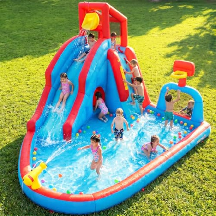 Kids Outdoor Inflatable Water Slide - 어린이용 뒷마당 야외 물 미끄럼틀 에어바운스