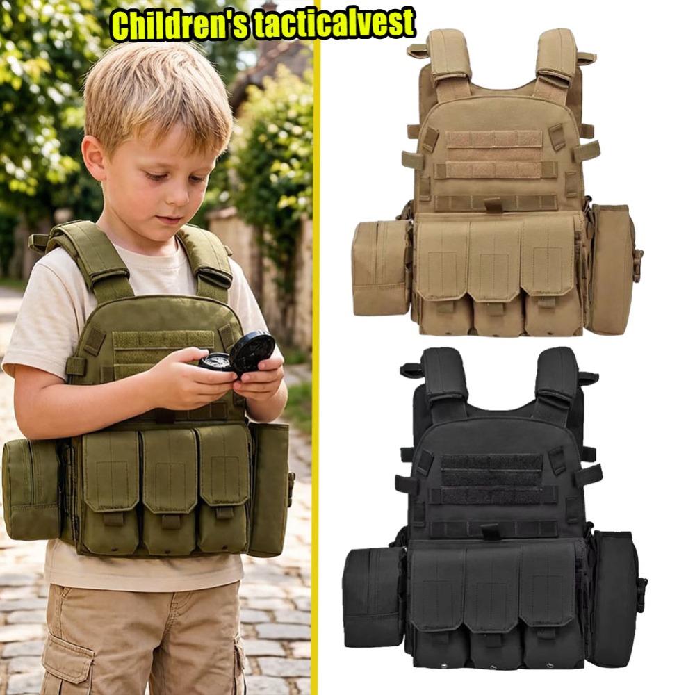 Kids Outdoor Vest - 어린이 에어소프트 페인트볼 조끼 야외 CS