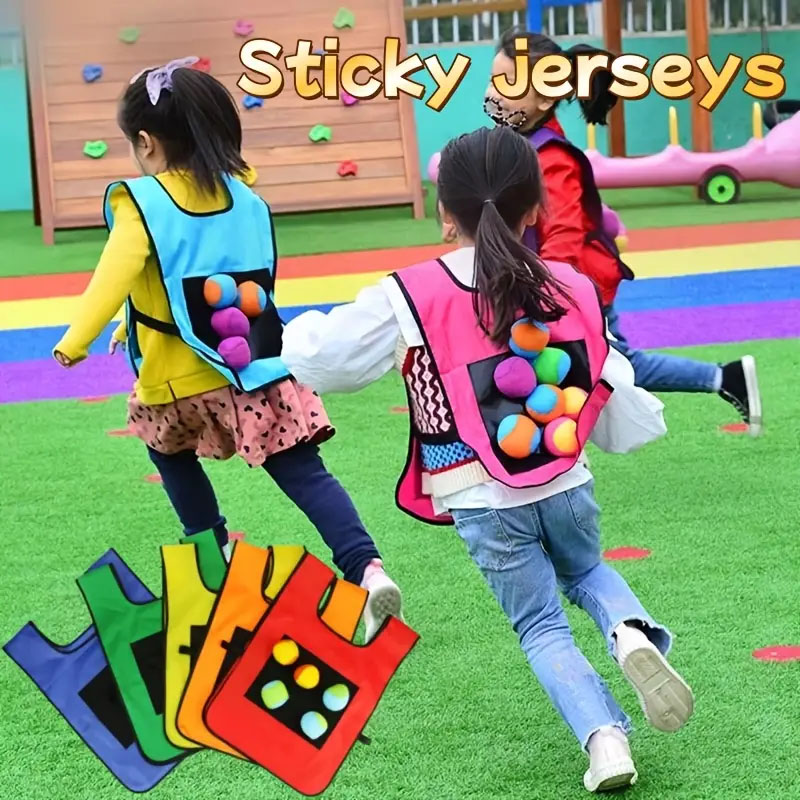 Kids Outdoor Vest - 야외 스포츠 게임 소품 조끼 스티키