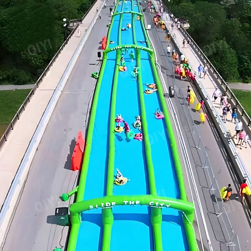 Kids Outdoor Inflatable Water Slide - 상업용 대형 슬립앤슬라이드 풍선 워터슬라이드 -