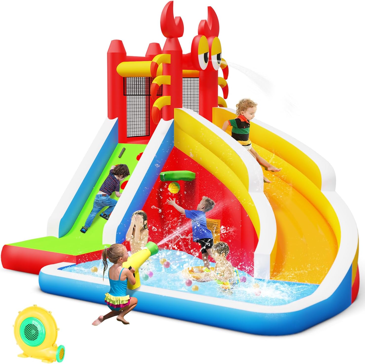Kids Outdoor Inflatable Water Slide - 대형 어린이용 물 미끄럼틀 에어바운스 -