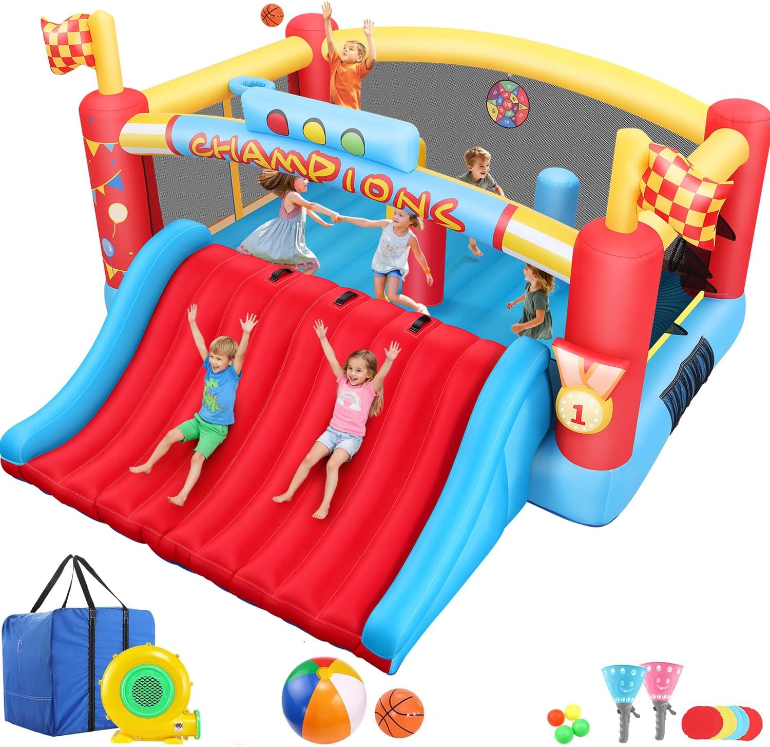 Outdoor Games For Kids - 대형 어린이용 에어바운스, 13피트 야외용 에어바운스(송풍기