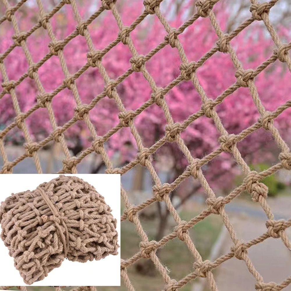 Kids Outdoor Net - 삼밧줄 등반망 자연 황마 로프 DIY