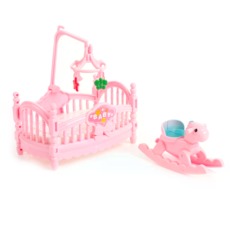 Kids Outdoor Furniture Set - 미니어처 아기 침대 나무 말 세트