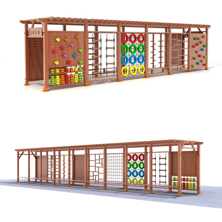 Kids Outdoor Climbing Frame - 야외 어린이용 나무 정글짐 놀이터 야외