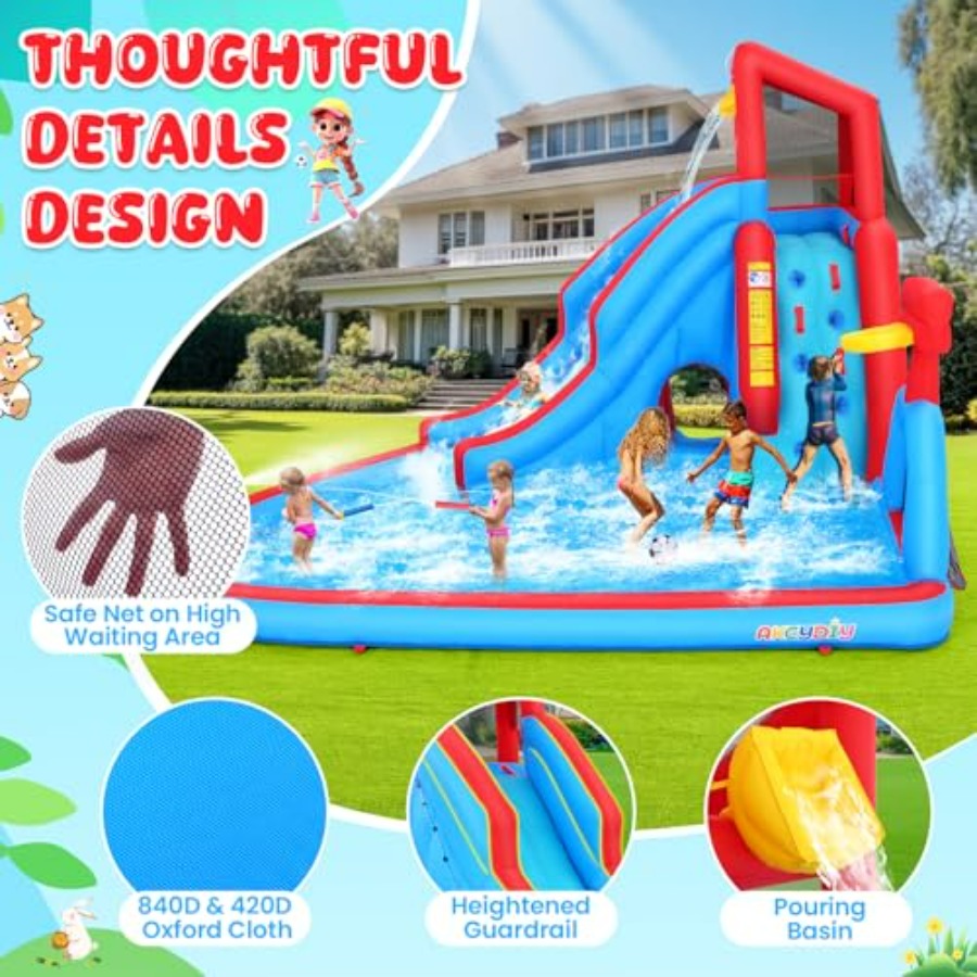 어린이용 뒷마당 야외 물 미끄럼틀 에어바운스 파크: P - Kids Outdoor Inflatable Water Slide 리뷰 및 가격