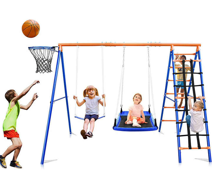 3-in-1 어린이 그네 슬라이드 클라이밍 세트, 행잉 - Kids Outdoor Hanging Chair 리뷰 및 가격