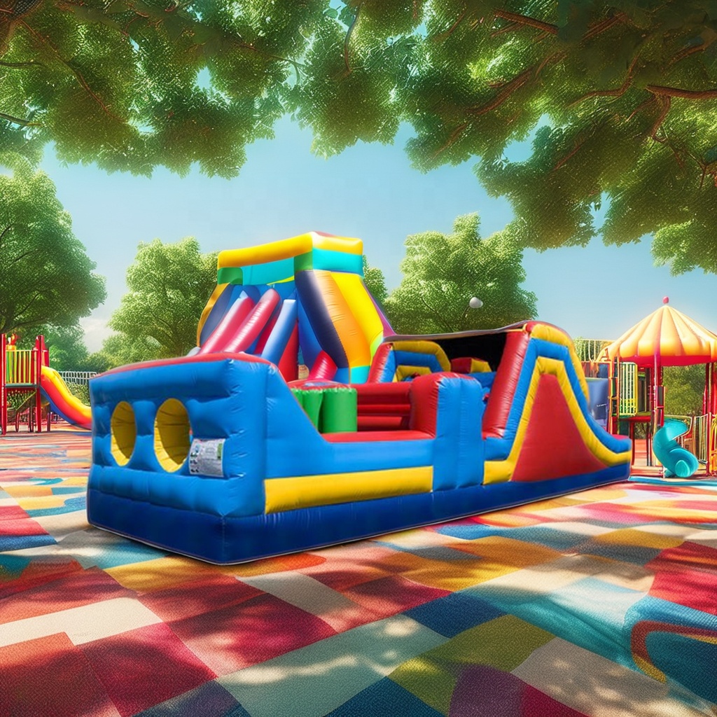 대형 상업용 풍선 장애물 코스 장비 재미있는 에어바운스 - Kids Outdoor Obstacle Course Equipment 리뷰 및 가격