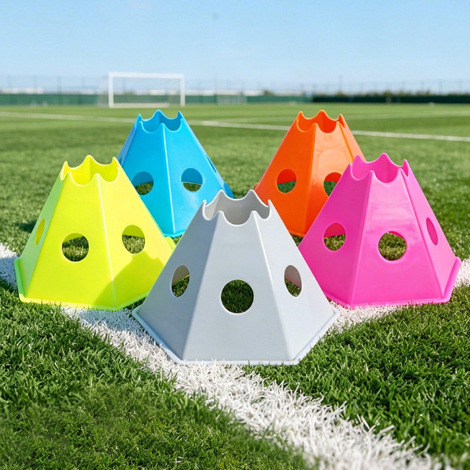 5개의 구멍이 있는 축구 훈련용 콘, 장애물 코스 훈련 - Kids Outdoor Obstacle Course Equipment 리뷰 및 가격