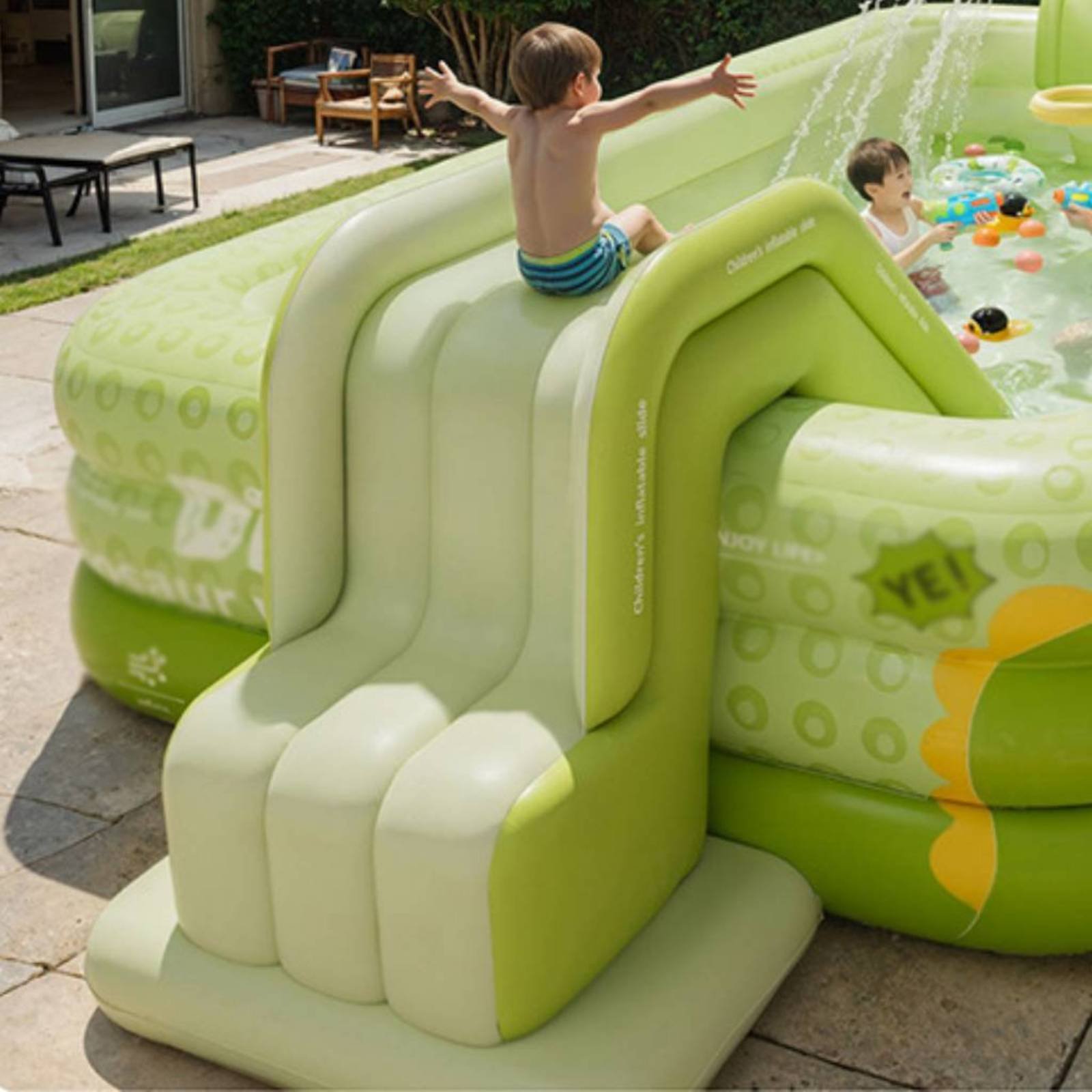 접이식 풍선 워터파크 어린이용 슬라이드 풀 대형 야외  - Kids Outdoor Inflatable Water Slide 리뷰 및 가격