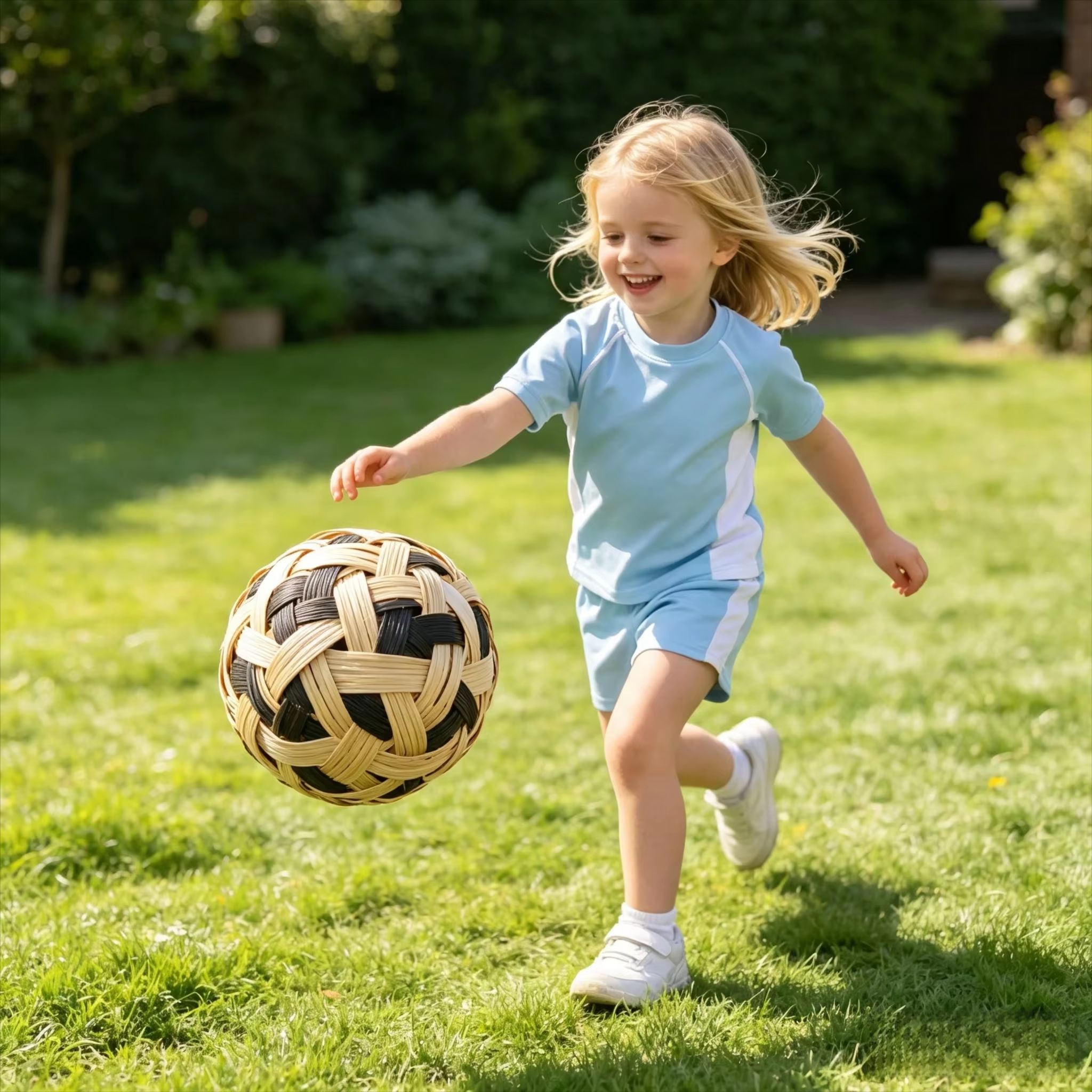 어린이 세팍 타크라우 라탄 볼 손으로 짠 어린이 킥 배 - Outdoor Games For Kids 리뷰 및 가격