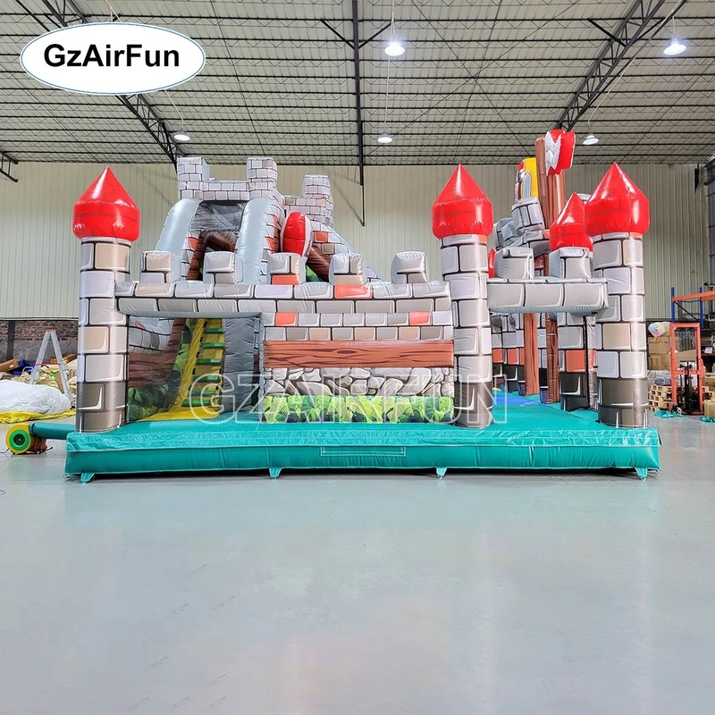 상업용 PVC 나이트 캐슬 풍선 바운스 하우스 다층 장 - Kids Outdoor Obstacle Course Equipment 리뷰 및 가격