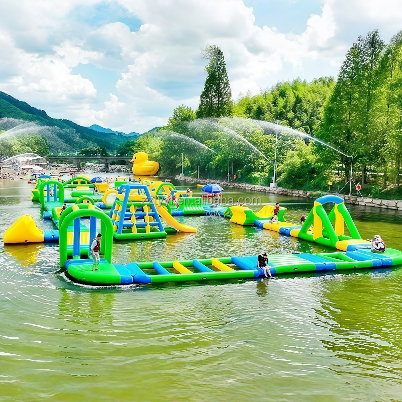 맞춤형 대형 인플레이터블 워터파크 장애물 코스 어린이  - Kids Outdoor Obstacle Course Equipment 리뷰 및 가격