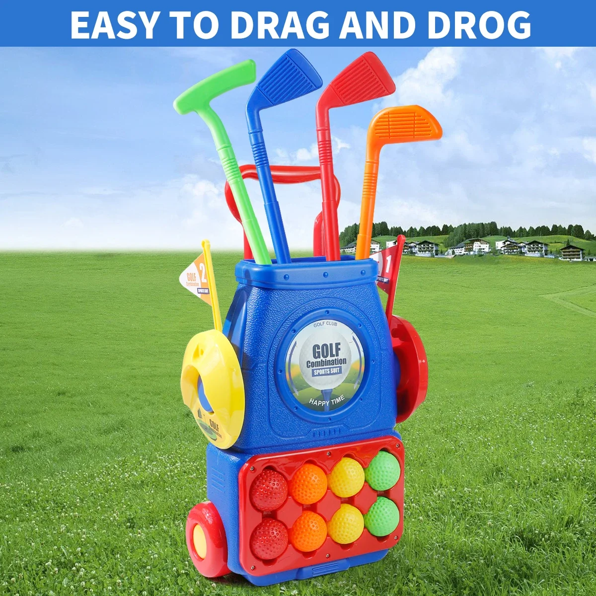 골프 클럽, 공 및 매트, 실내 및 실외 골프 장난감, - Kids Indoor Outdoor Cart 리뷰 및 가격