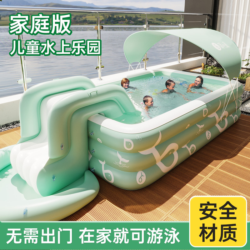 두꺼운 재질의 슬라이드 캐노피가 있는 어린이 및 성인용 - Kids Outdoor Inflatable Water Slide 리뷰 및 가격