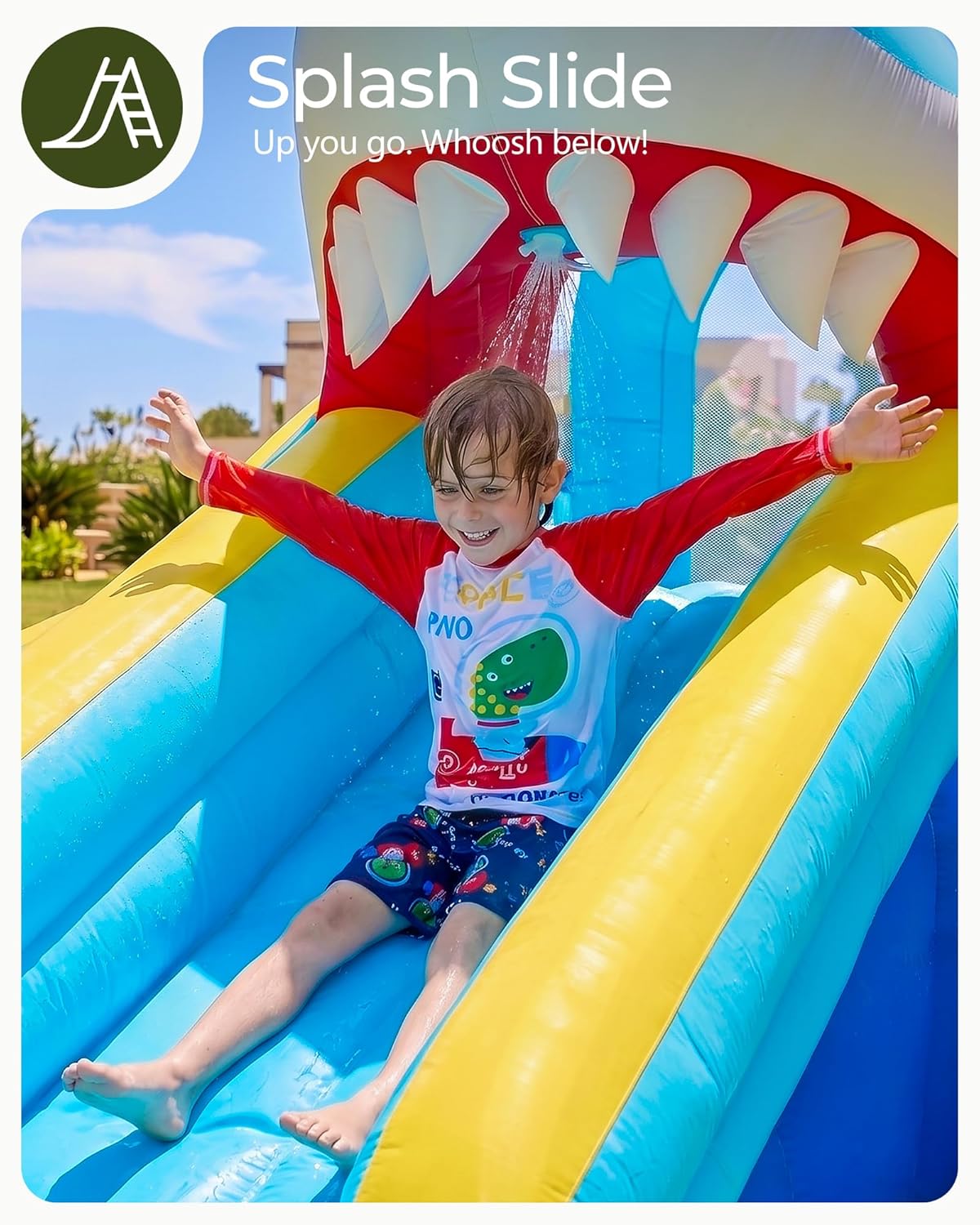 어린이용 에어바운스 워터슬라이드 (3~10세용, 수영장 - Kids Outdoor Inflatable Water Slide 리뷰 및 가격