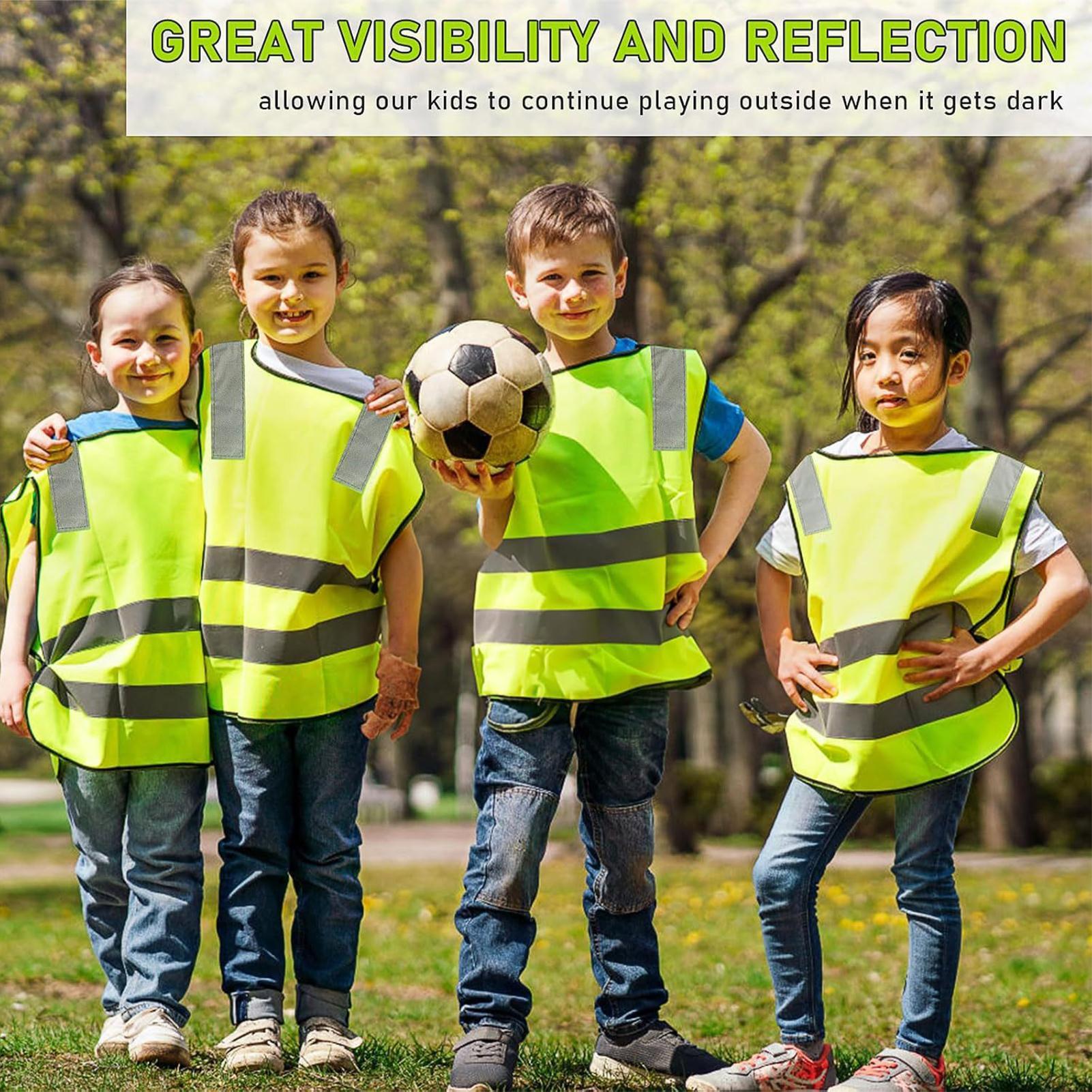10pcs 어린이 반사 안전 조끼 야외 의류 높은 가시 - Kids Outdoor Vest 리뷰 및 가격
