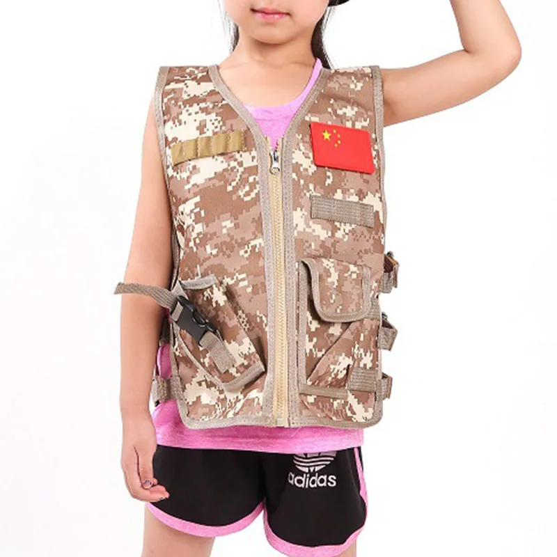 야외 어린이 조끼 전술 소년 소녀 위장 CS 게임 조끼 - Kids Outdoor Clothing 리뷰 및 가격