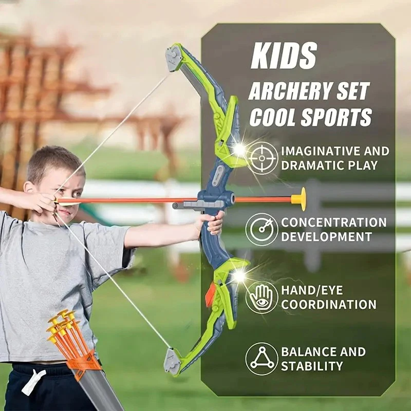 어린이 양궁 세트 활과 화살 발광 흡착식 과녁 야외 슈 - Kids Outdoor Archery Set 리뷰 및 가격