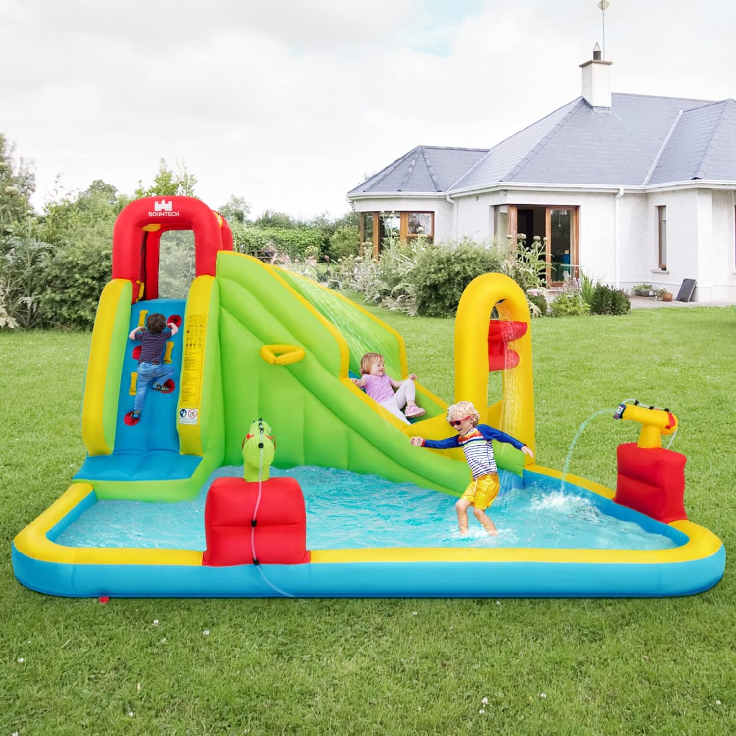 메가 대형 에어바운스 워터파크 - 어린이용 풍선 워터슬 - Kids Outdoor Inflatable Water Slide 리뷰 및 가격