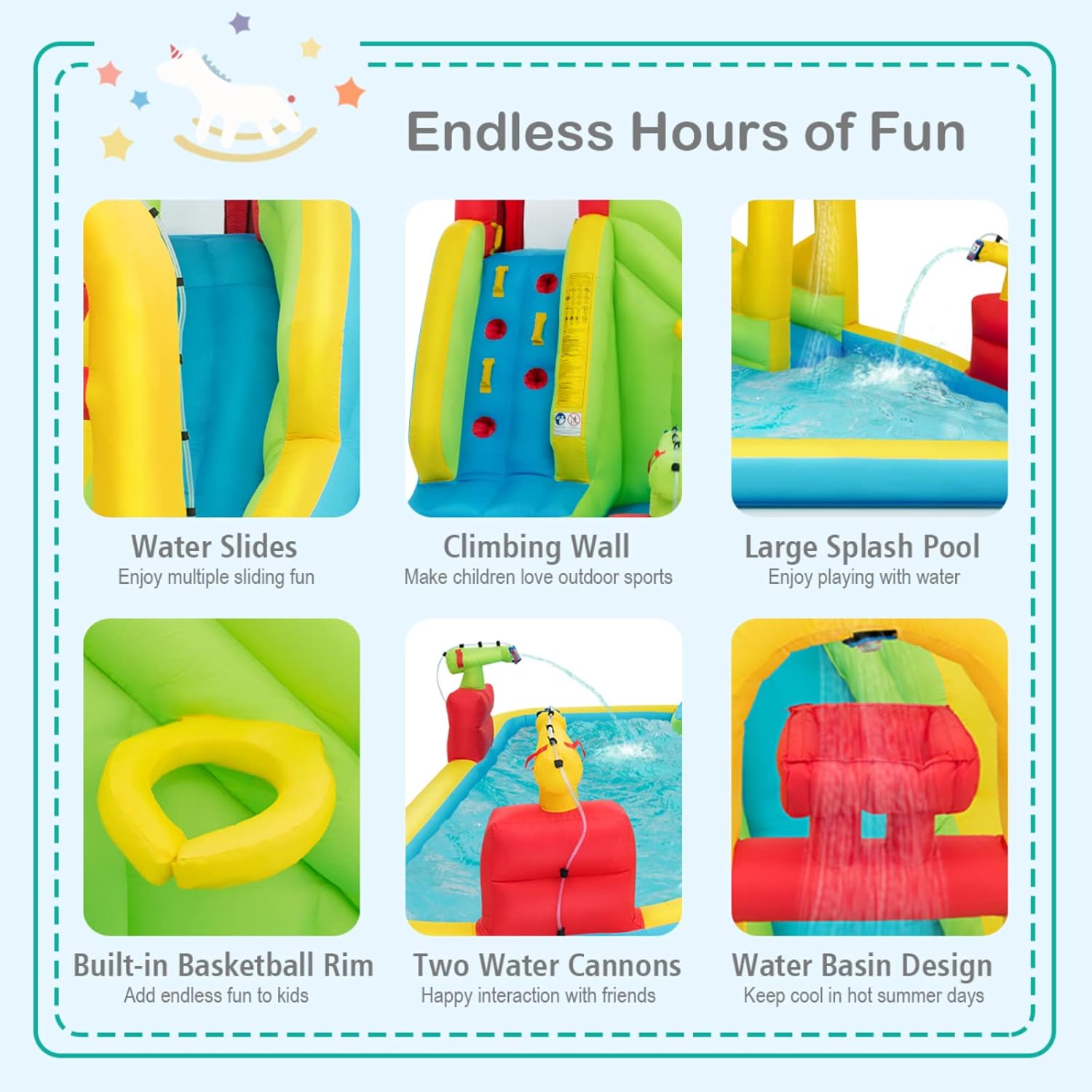 메가 대형 에어바운스 워터파크 - 어린이용 풍선 워터슬 - Kids Outdoor Inflatable Water Slide 리뷰 및 가격