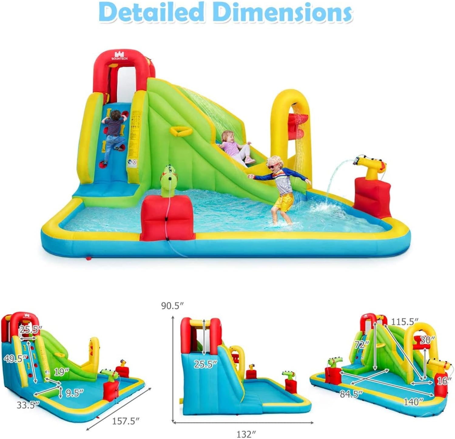 메가 대형 에어바운스 워터파크 - 어린이용 풍선 워터슬 - Kids Outdoor Inflatable Water Slide 리뷰 및 가격