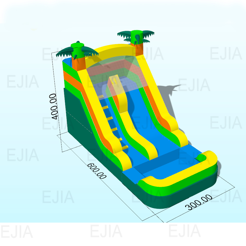 스플래시 풀이 있는 뒷마당 풍선 슬라이드 - 물 풀이  - Kids Outdoor Inflatable Water Slide 리뷰 및 가격
