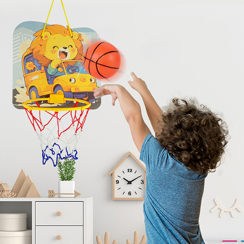 어린이 조절 가능한 농구대 만화 동물 모양 슈팅 바스켓 - Outdoor Games For Kids 리뷰 및 가격