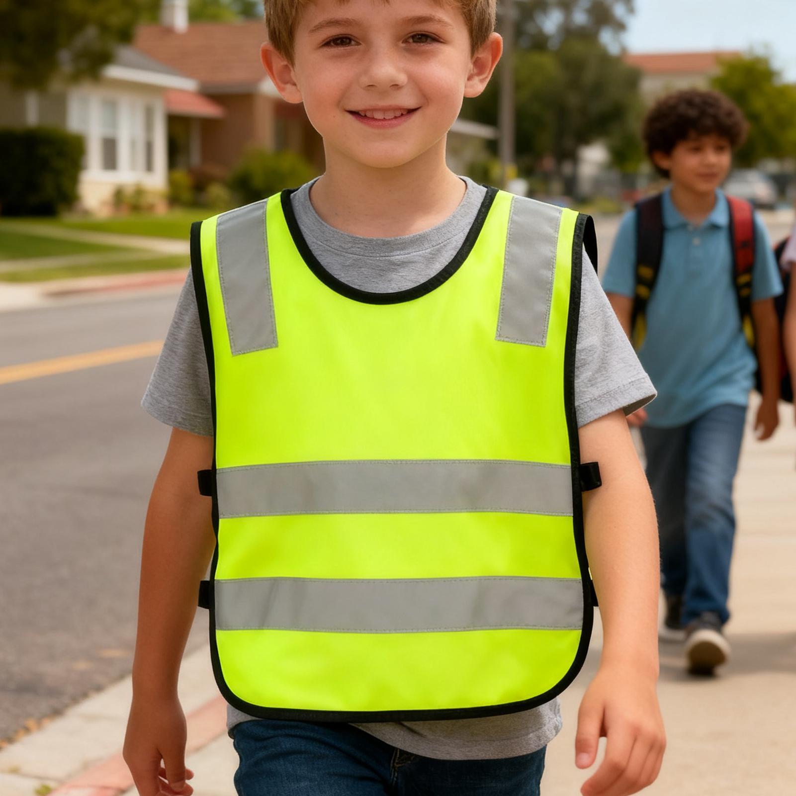 어린이를위한 안전 조끼 10 조각 야외 양복 조끼 교통 - Kids Outdoor Vest 리뷰 및 가격