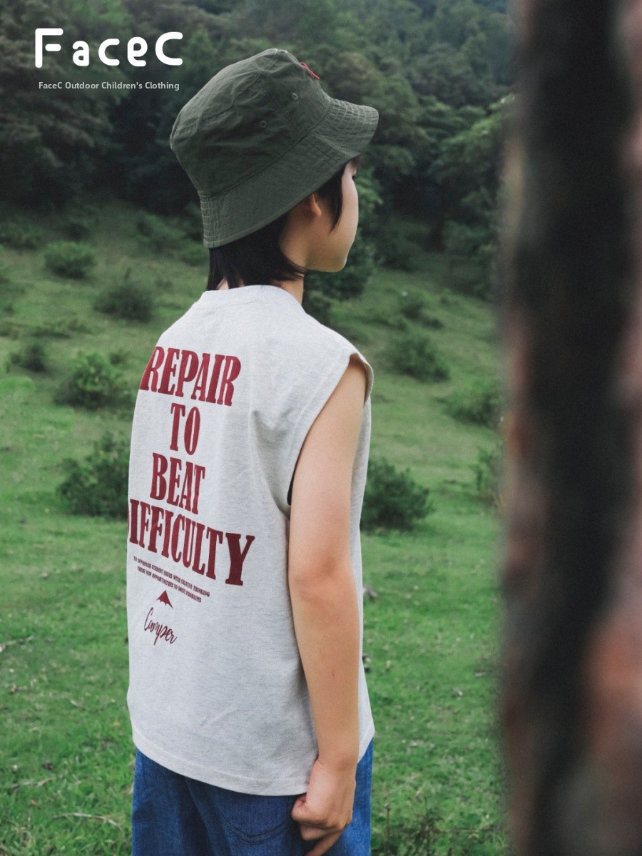 페이스크 얇은 루즈핏 순면 민소매 티셔츠 남아 여름 신 - Kids Outdoor Vest 리뷰 및 가격