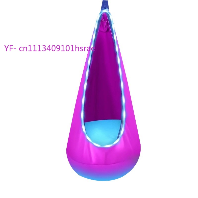 빛나는 LED 풍선 해먹 휴대용 플러시 행잉 스윙 의자 - Kids Outdoor Hanging Chair 리뷰 및 가격