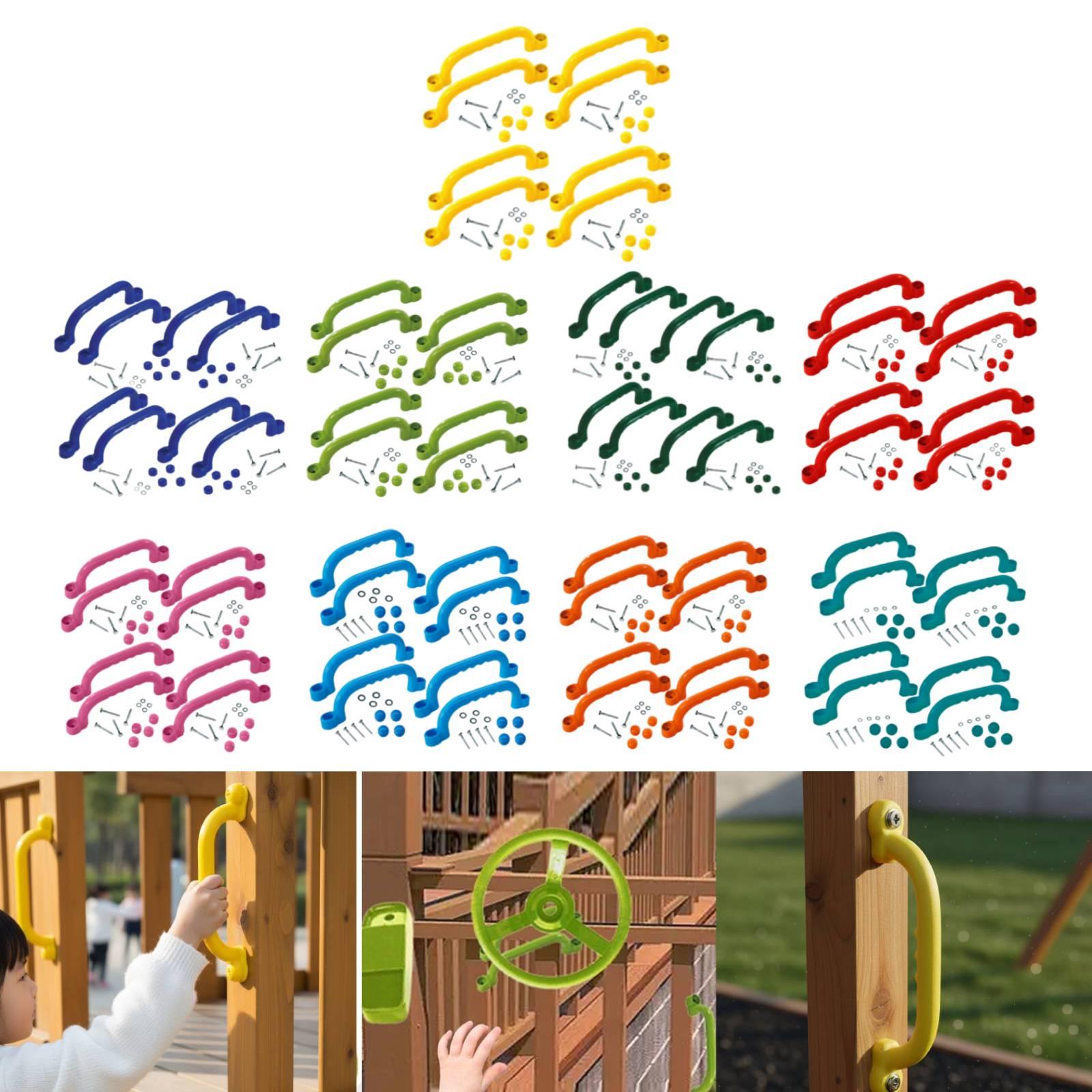 8Pcs 등반 프레임 핸들 쉬운 설치 야외 놀이 세트  - Kids Outdoor Climbing Frame 리뷰 및 가격
