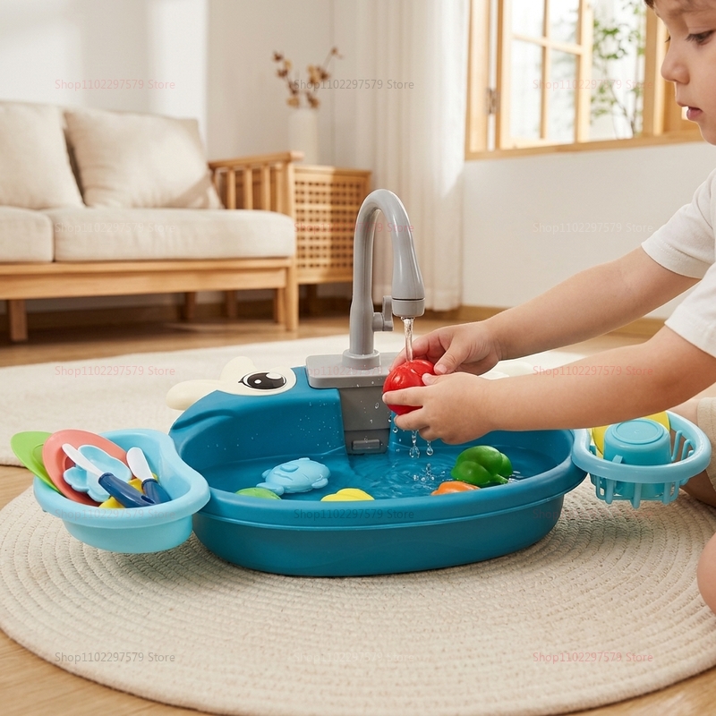 어린이 전동식 놀이 싱크대 장난감, 순환식 수도꼭지 포 - Kids Outdoor Kitchen Accessories 리뷰 및 가격