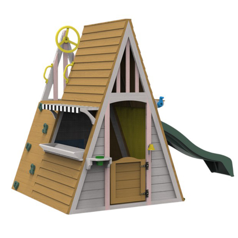 어린이 야외 놀이터 장비 삼각형 몬테소리 나무 성 놀이 - Kids Outdoor Climbing Frame 리뷰 및 가격