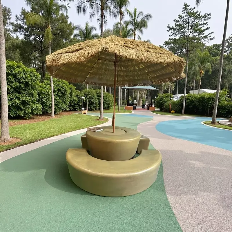 현대적인 야외 원형 테이블 및 의자 세트, 방수 우산, - Kids Outdoor Table And Chairs With Umbrella 리뷰 및 가격