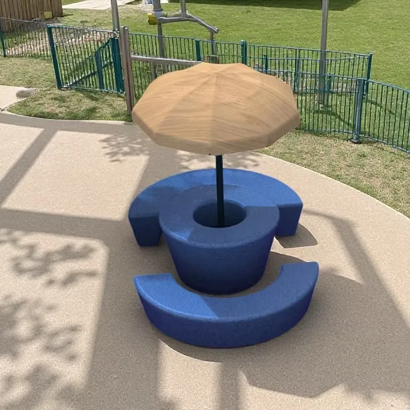 현대적인 야외 원형 테이블 및 의자 세트, 방수 우산, - Kids Outdoor Table And Chairs With Umbrella 리뷰 및 가격