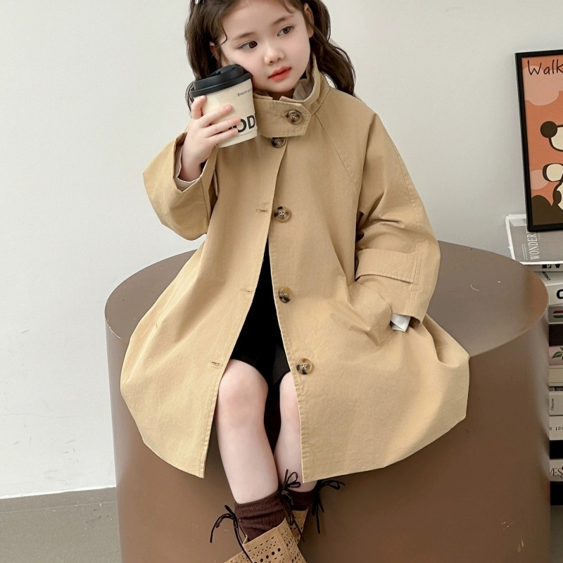 여아 코트 방풍 재킷 면 아웃웨어 2026 빈티지 봄  - Kids Outdoor Clothing 리뷰 및 가격