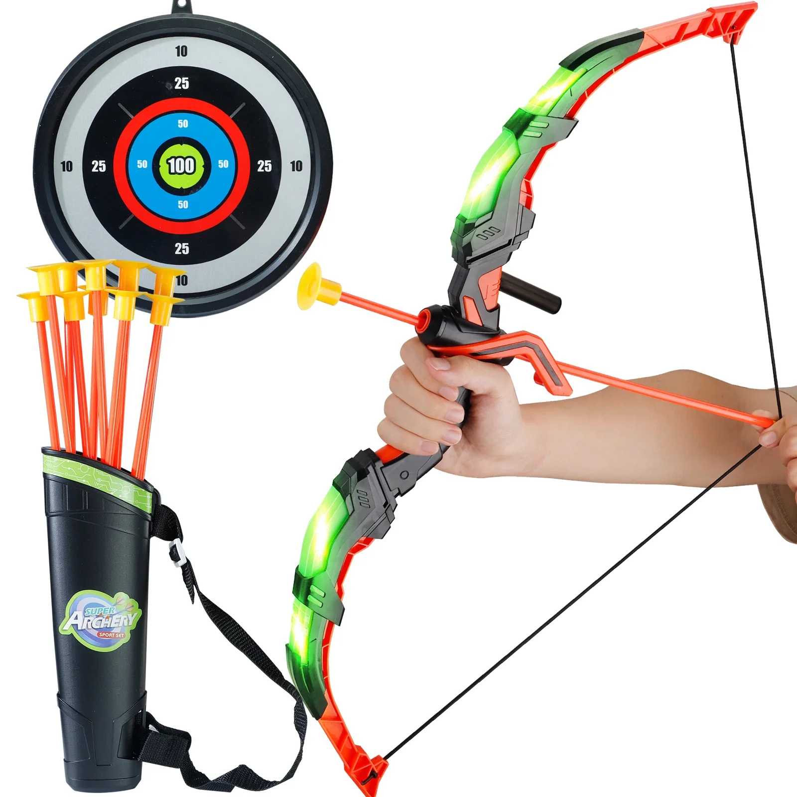 어린이 LED 양궁 장난감 세트, 손과 눈의 협응 훈련 - Kids Outdoor Archery Set 리뷰 및 가격