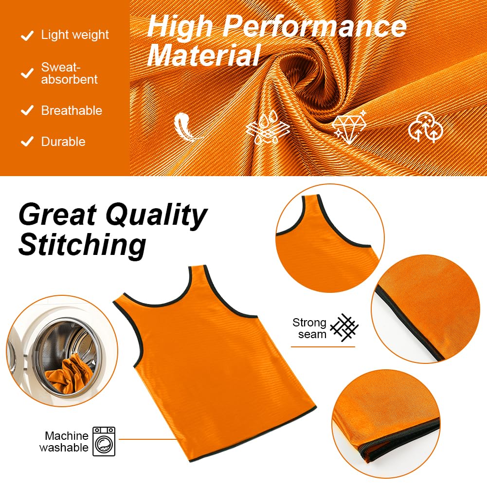 12PCS 축구 훈련 조끼 어린이를위한 통기성 메쉬 스 - Kids Outdoor Vest 리뷰 및 가격
